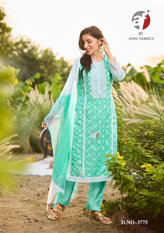 Affair Vol 2 By Anju Digital Printed Organza Designer Kurti With Bottom Dupatta Wholesale Online